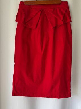 Pencil Skirt Red Stretchy Grace Karin Medium